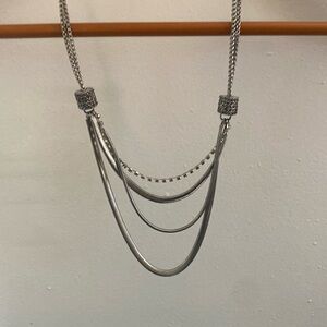 Beautiful white metal statement, necklace